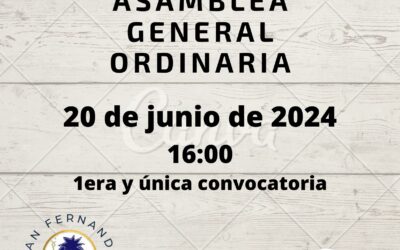 Convocatoria Asamblea Ordinaria 2024